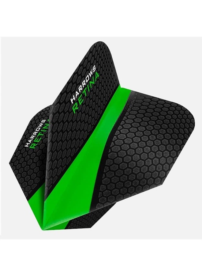 Harrows Retina Dart Flights | 5 x sets Darts Flights (15 Flights Total) I 100 Micron Dart Flights I Premium Extra Strong Made in UK I Professional Darts Accessories I Green Dart Flights - Image 4