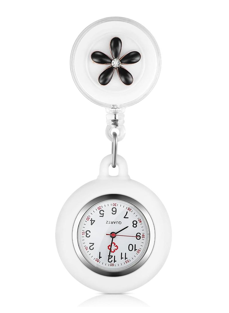 Oasisgalore Nurse Watch, Nurse Lapel Watch Clip On Watch Retractable Nurse Fob Watch Nursing Watch for Nurse Doctor  - Image 1