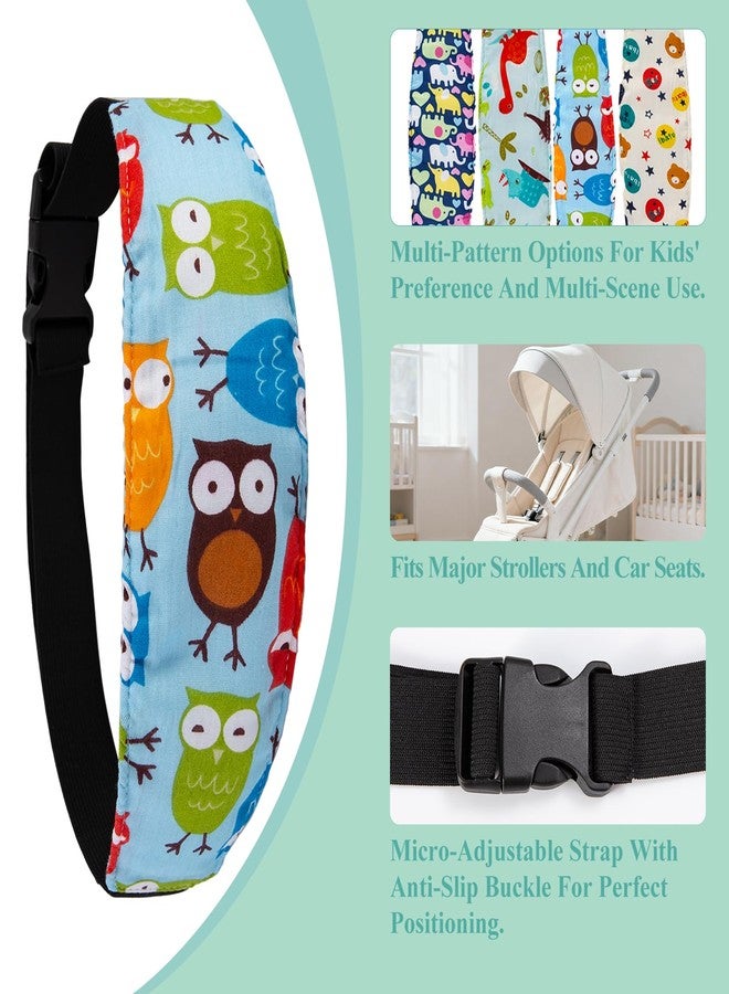 JFRHUDS 4Pack Baby Head Support for Car Seat, Adjustable Airplane Head Strap for Sleeping - Toddler Car Seat Head Support Pillow with Safety Rest Design for Infant and Child - Image 5