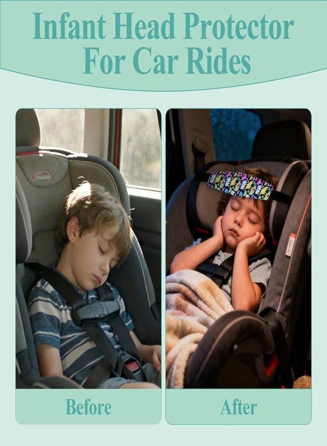 JFRHUDS 4Pack Baby Head Support for Car Seat, Adjustable Airplane Head Strap for Sleeping - Toddler Car Seat Head Support Pillow with Safety Rest Design for Infant and Child - Image 2