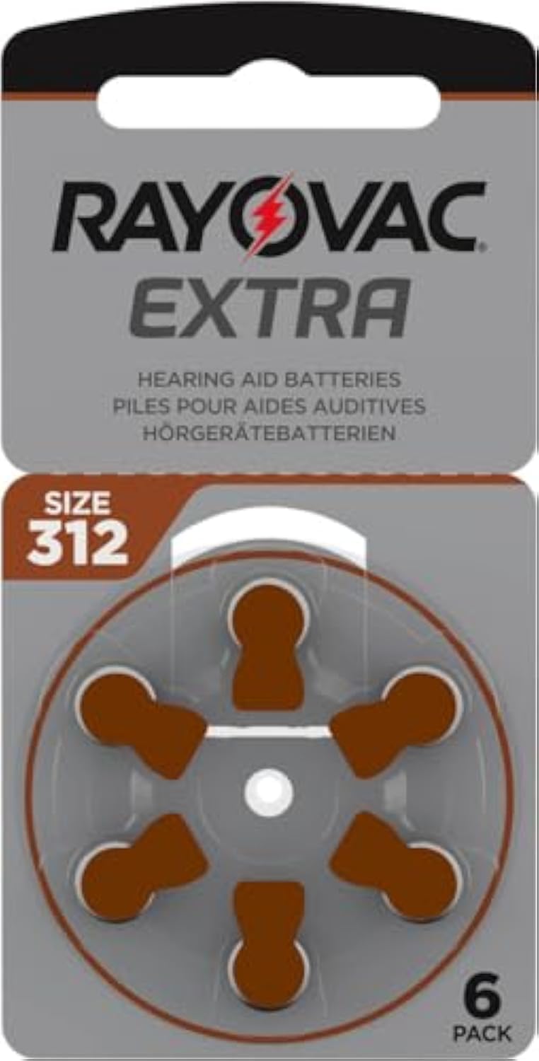 VARTA Rayovac Hearing Aid Battery, Size 312 (60 Batteries) - Image 1