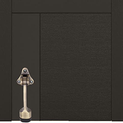 Atom Door Stopper | Kickdown Door Stop with One Touch | Adjustable Height & Rubber Tip 1.5 Inches, Door Stops (Brass Antique Finish, DS003), Pack of 2 - Image 5