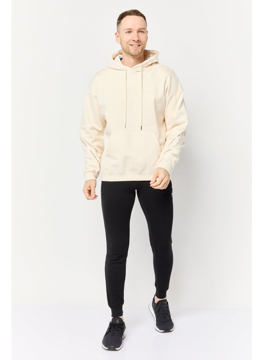 adidas Originals Men Sportswear Fit Long Sleeves Outdoor Hoodie, Cream  - Image 2
