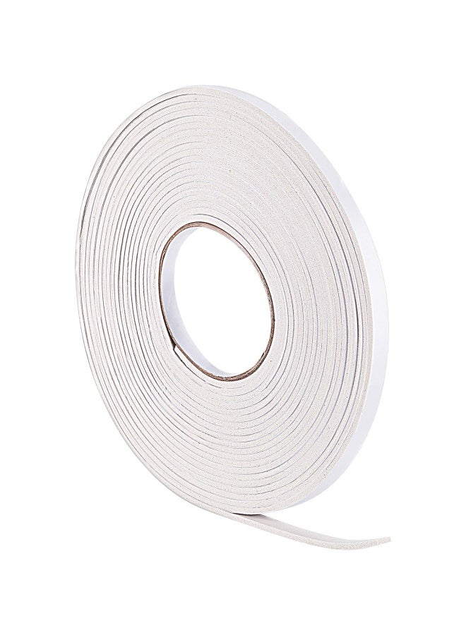 Hestya 10 M Foam Draught Excluder Weather Strip Tape Weatherstrip Weather Seals For Window Door Sealing 3 Mm White - Image 1