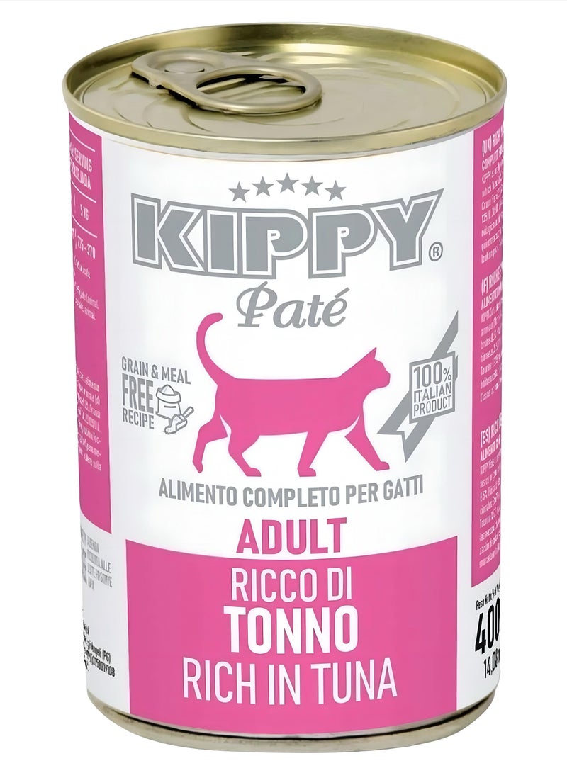Kippy Pate Wet cat food (6 cans) - Kippy Pate  with Tuna flavor - 6 × 400g - Image 2