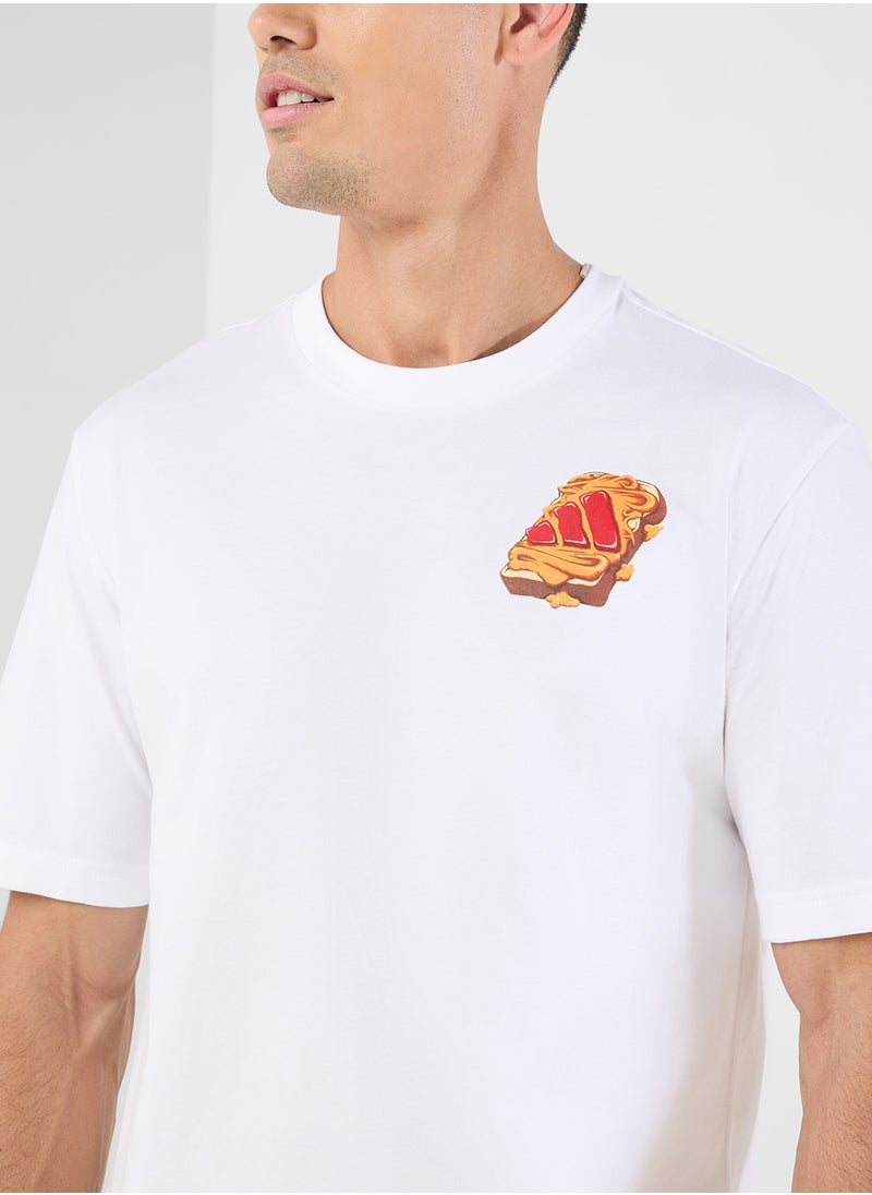 Adidas Food Peanut Butter & Jelly Graphic T-Shirt  - Image 3