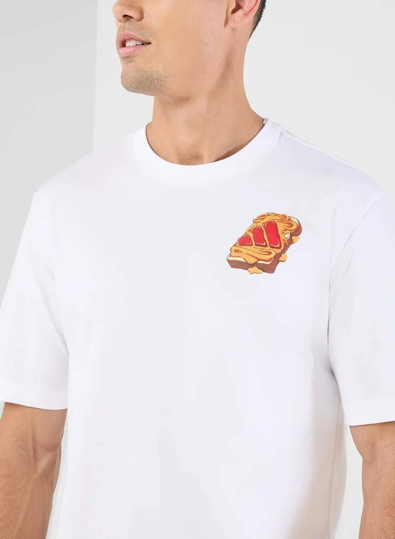 Adidas Food Peanut Butter & Jelly Graphic T-Shirt