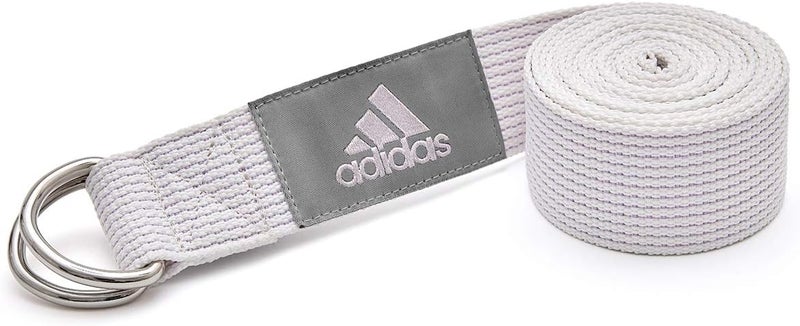 Adidas حزام يوغا أديداس - أبيض طباشيري، مقاس واحد - Image 2