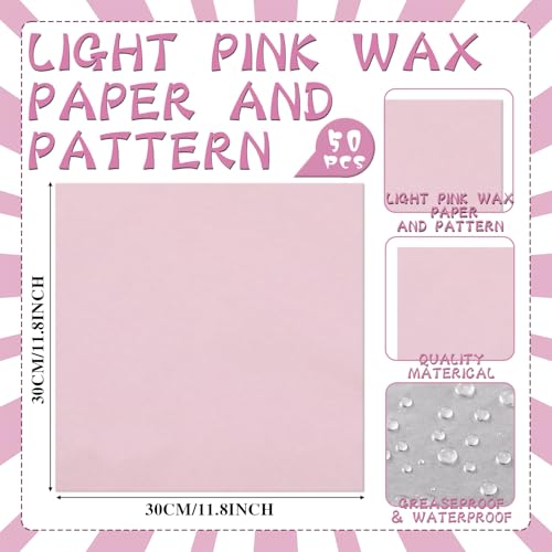Geosar 100 Pcs Pink Paper Food Trays Bulk Disposable Food Boat with Pink Wax Paper Wrapping Disposable Serving Snack Trays Nacho Plates for Carnival Picnic Birthday Party - Image 3