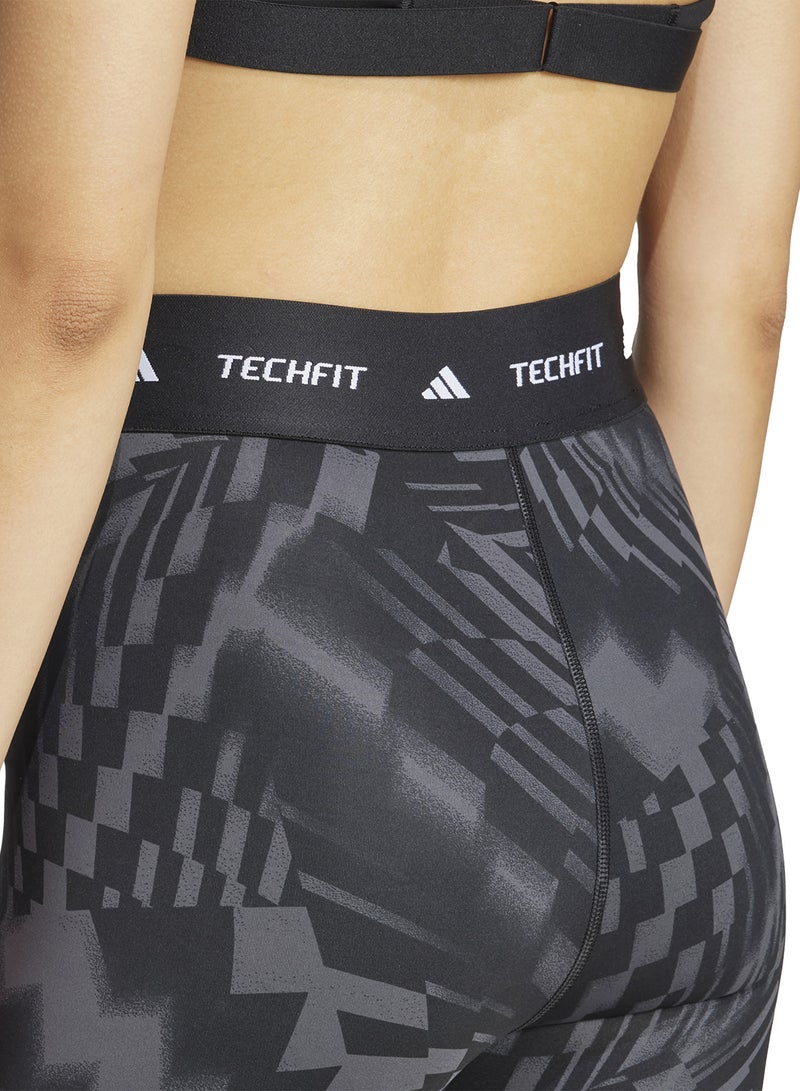 Adidas 7/8 Techfit Printed Leggings - Image 4