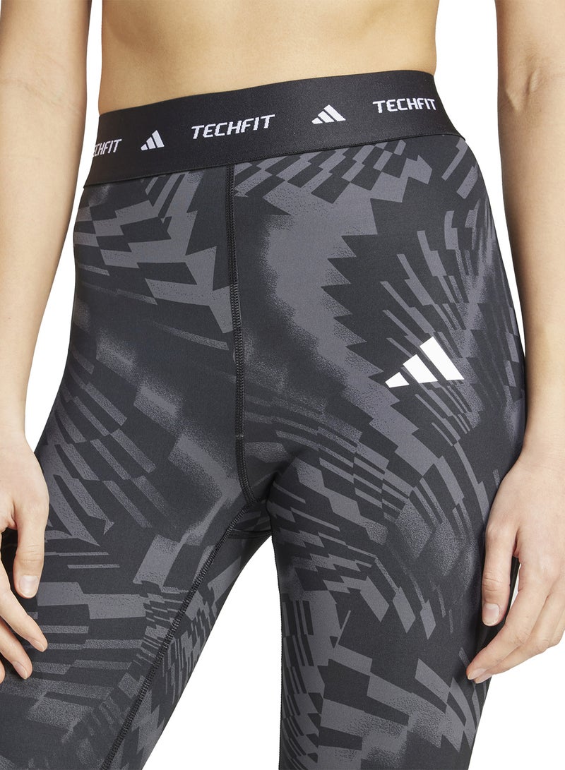 Adidas 7/8 Techfit Printed Leggings - Image 3