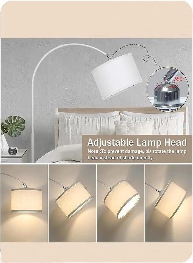 HOMESTAR Floor Lamp with Magnetic Remote Control for Living Room, 12W LED Bulb Included, Adjustable Modern Tall Standing Bedroom  - Image 4