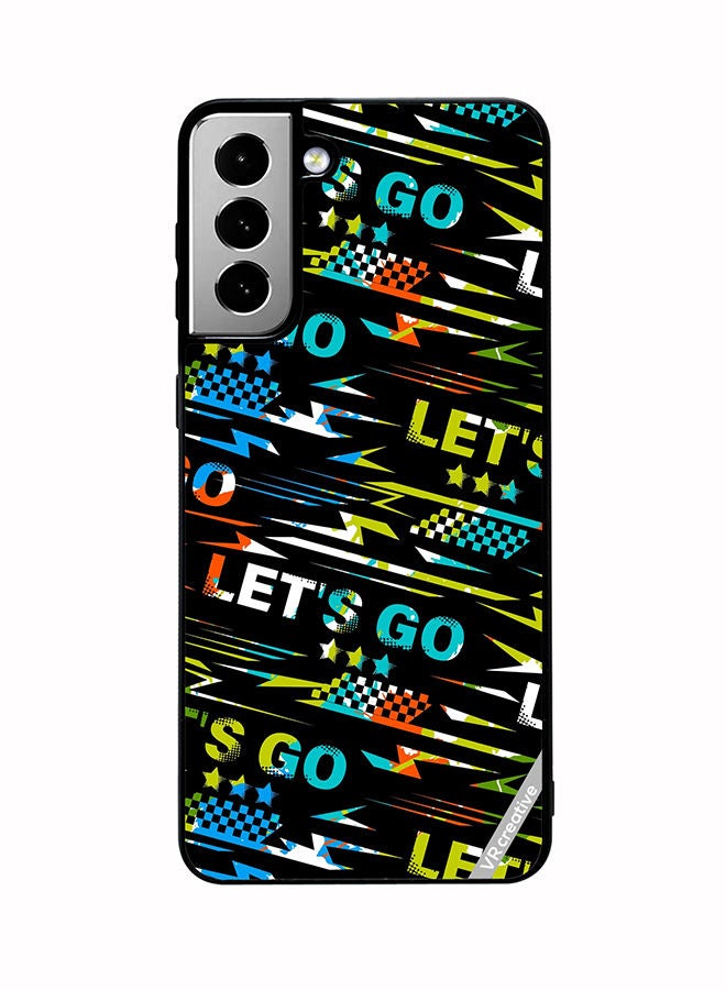 VR CREATIVE Protective Case Cover For Samsung Galaxy S21 FE 5G Abstract Seamless Grunge Pattern For Boy Design Multicolour - Image 1