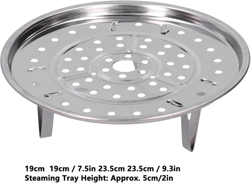 Steamer Rack, Stainless Steel Tripod Design Non Stick Pot Rack Steaming Basket for Steamer Cookware Instant Pressure Cooker (100533 large size 23.5CM) - Image 3