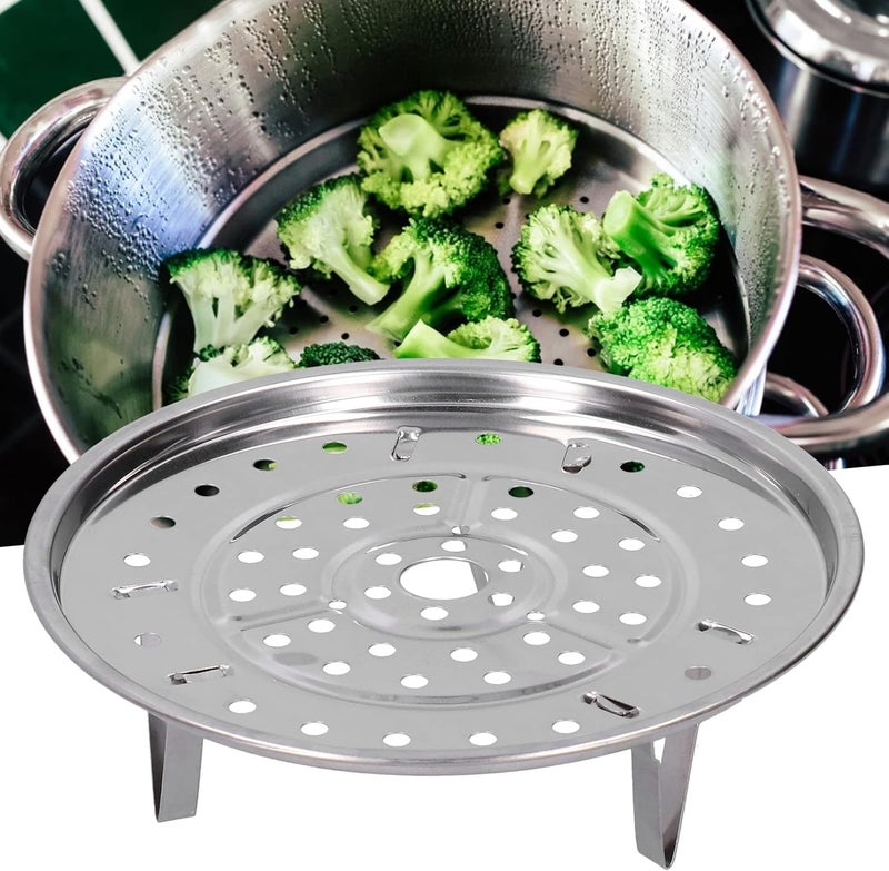 Steamer Rack, Stainless Steel Tripod Design Non Stick Pot Rack Steaming Basket for Steamer Cookware Instant Pressure Cooker (100533 large size 23.5CM) - Image 4