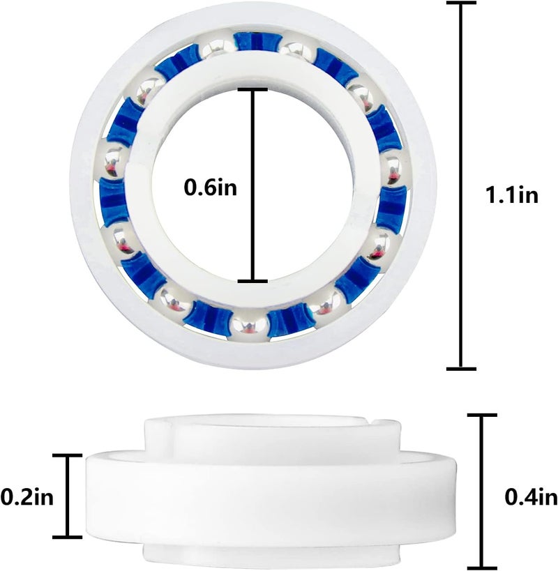 Funmit C60 C-60 Ball Bearing Replacement for Pool Cleaner Wheels, Perfectly Compatible with Polaris Pressure Pool Cleaners 180 and 280, Smooth Rotation and Sturdy Materials, 10 Pack - Image 4