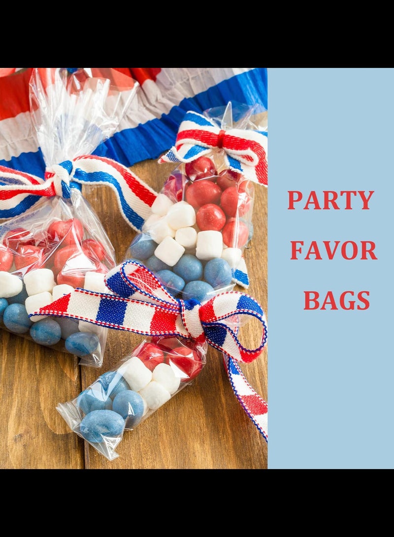 Cellophane Treat Bags, Clear Cellophane Bags 200 Pcs OPP Plastic Treat Bags with 200 Twist Ties for Gift Wrapping,Packaging Candies,Dessert,Bakery, Cookies, Chocolate,Party Favor 15x30 Cm - Image 4