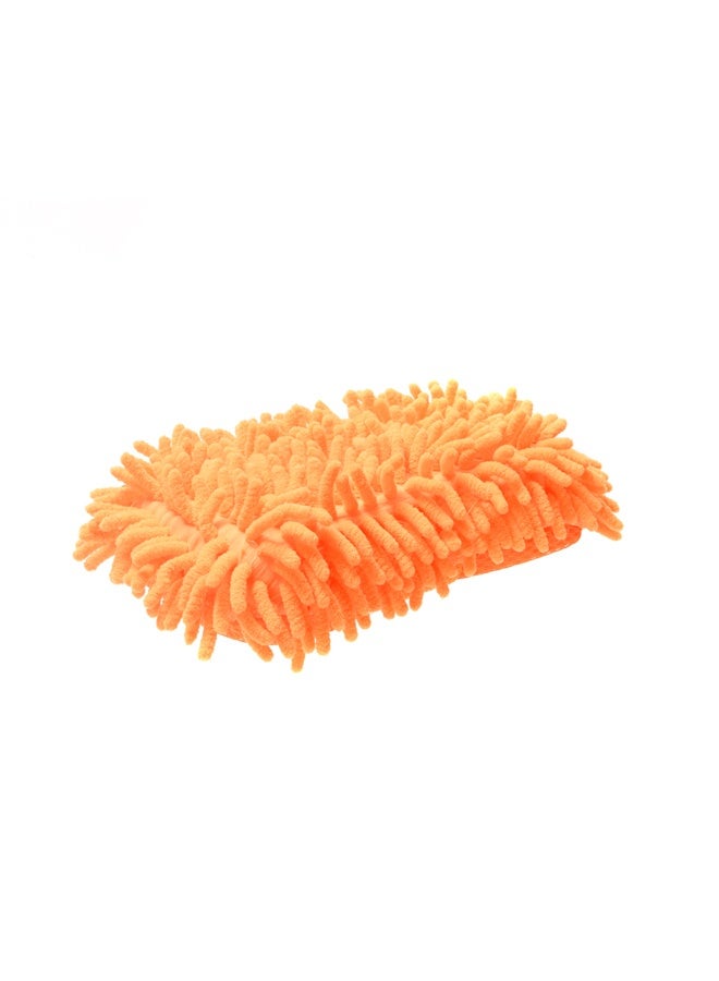 لوازم اسفنج تنظيف سيارة برتقالي 65 جرام - إسفنجة غسيل سيارة ميكروفايبر شنيل غير قابلة للخدش مع قبضة قفّاز وطريقة غسيل واش مِتس، مناسبة لغسل السيارة، الشاحنة، السيارات ، المركبات، القارب والدراجة النارية - Image 1