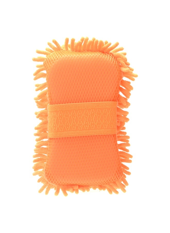 لوازم اسفنج تنظيف سيارة برتقالي 65 جرام - إسفنجة غسيل سيارة ميكروفايبر شنيل غير قابلة للخدش مع قبضة قفّاز وطريقة غسيل واش مِتس، مناسبة لغسل السيارة، الشاحنة، السيارات ، المركبات، القارب والدراجة النارية - Image 5