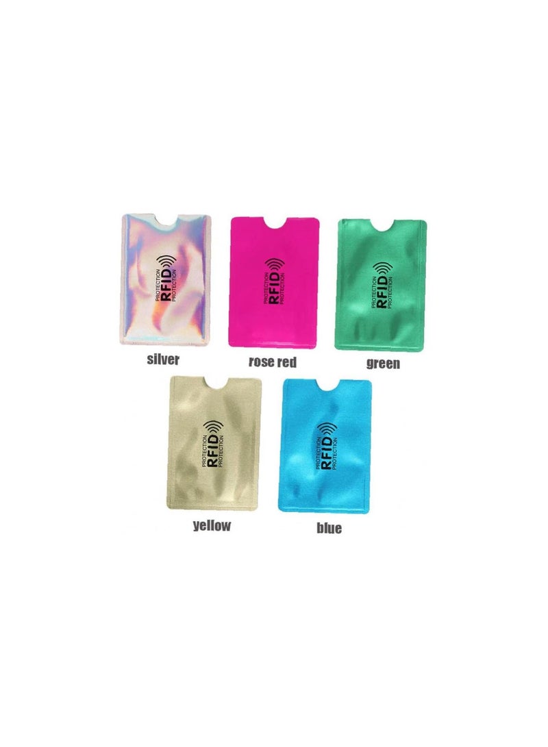 GGOOT 10pc Anti Blocking Reader Lock Card Holder Id Bank Card Case Protection Aluminium Metal Anti-theft Credit Card Holder  - Image 2