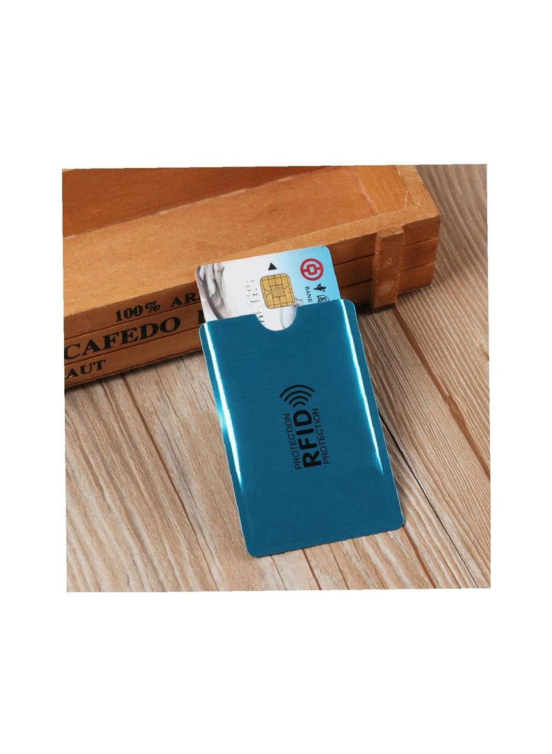 GGOOT 10pc Anti Blocking Reader Lock Card Holder Id Bank Card Case Protection Aluminium Metal Anti-theft Credit Card Holder  - Image 1