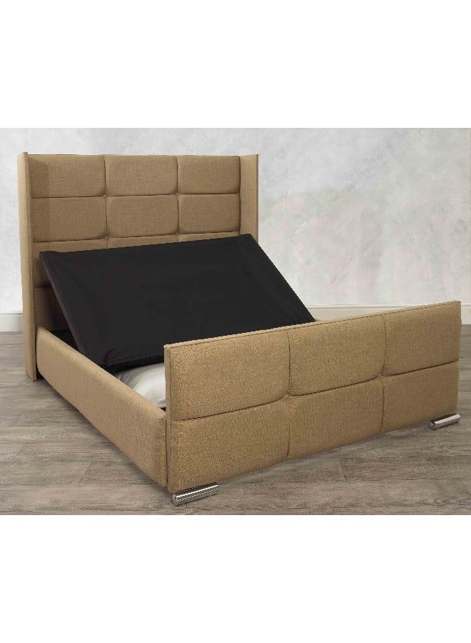 Havana Beds And Upholstery Monaco Winged Cubed Chenille Luxury Handmade King Bed (Suitable Mattress Fit :180 Cm X 200 Cm) - Image 3