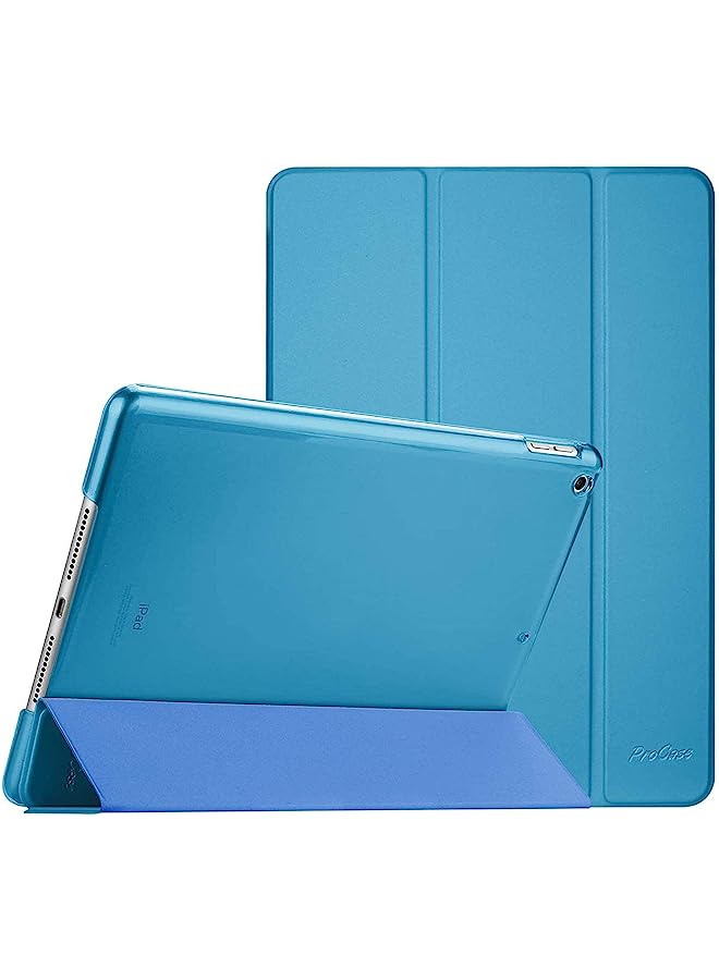 Ipad 10.2 Case Ipad 9Th Generation 2021/ Ipad 8Th Generation 2020/ Ipad 7Th Generation 2019 Case, Ipad Cover 9Th Generation Slim Hard Back Smart Cover For 10.2 Ipad Case -Lightblue
