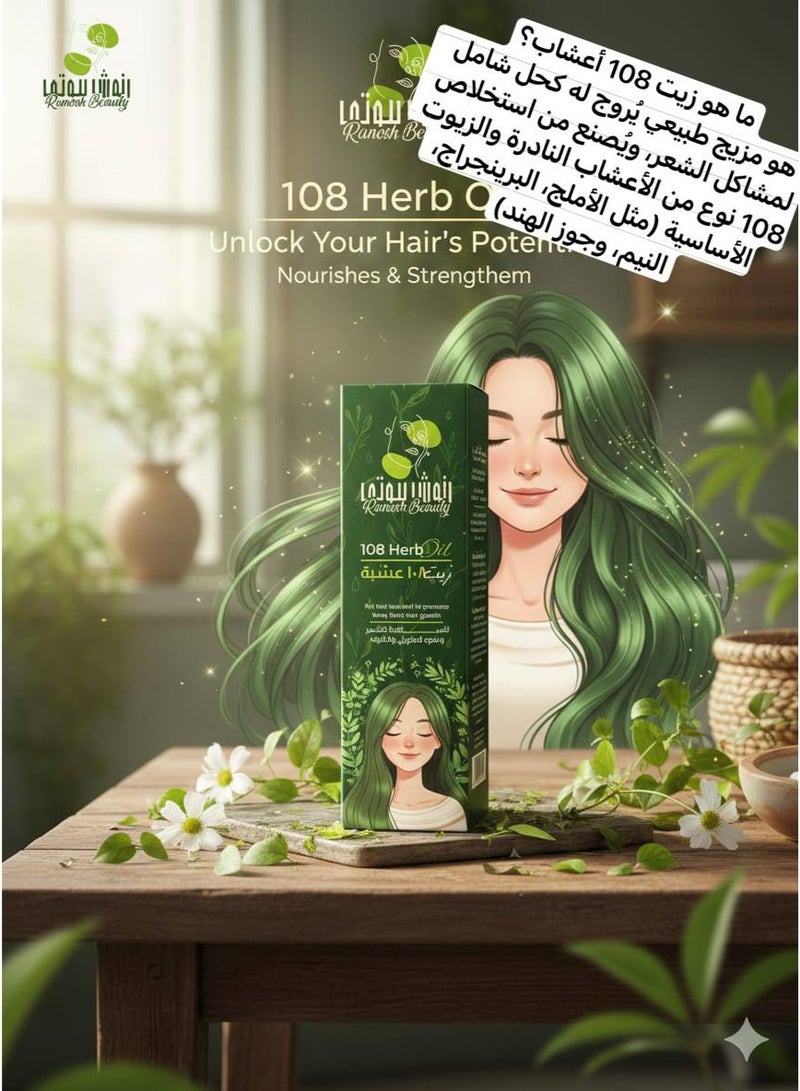 general The Aged Herbal Elixir! 108 Herb Oil from Ranoushe Beauty - Image 4