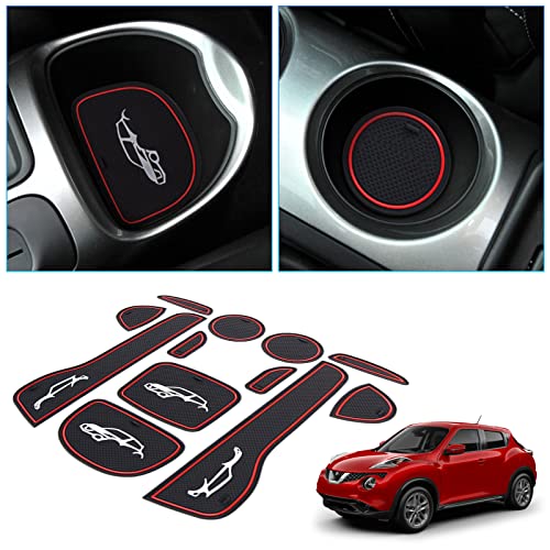 BIXUAN Center Console Liner Door Slot Mat Design for Nissan Juke 20112017 2018 2019 Liner Accessories Cup Holder Inserts NonSlip Mats Door Pocket Liners Inserts Arm Box Storage Pads Juke Accessories