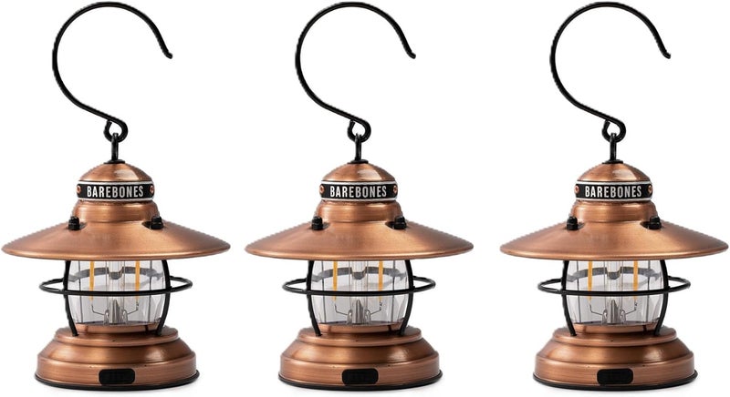 Barebones Edison Mini Lantern (Copper) - 3 Pack - Image 1
