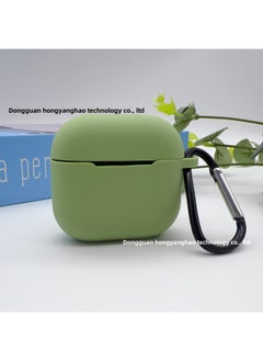Generic 2024 Airpods4 Headset Protective Cover Solid Color Apple 4 Generation Silicone Bluetooth Headset Anti-fall Protective Cover-Color:Matcha Green -Applicable Models:Airpods 4  1.3mm  - Image 1