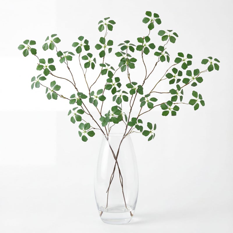 MISSWARM 2PCS Fake Plants Stems, 33.5" Fake Greenery Stems Artificial Plants Stems for Vase Filler Decoration, Faux Bendable Branches with Leaf for Centerpieces Decor - Image 5