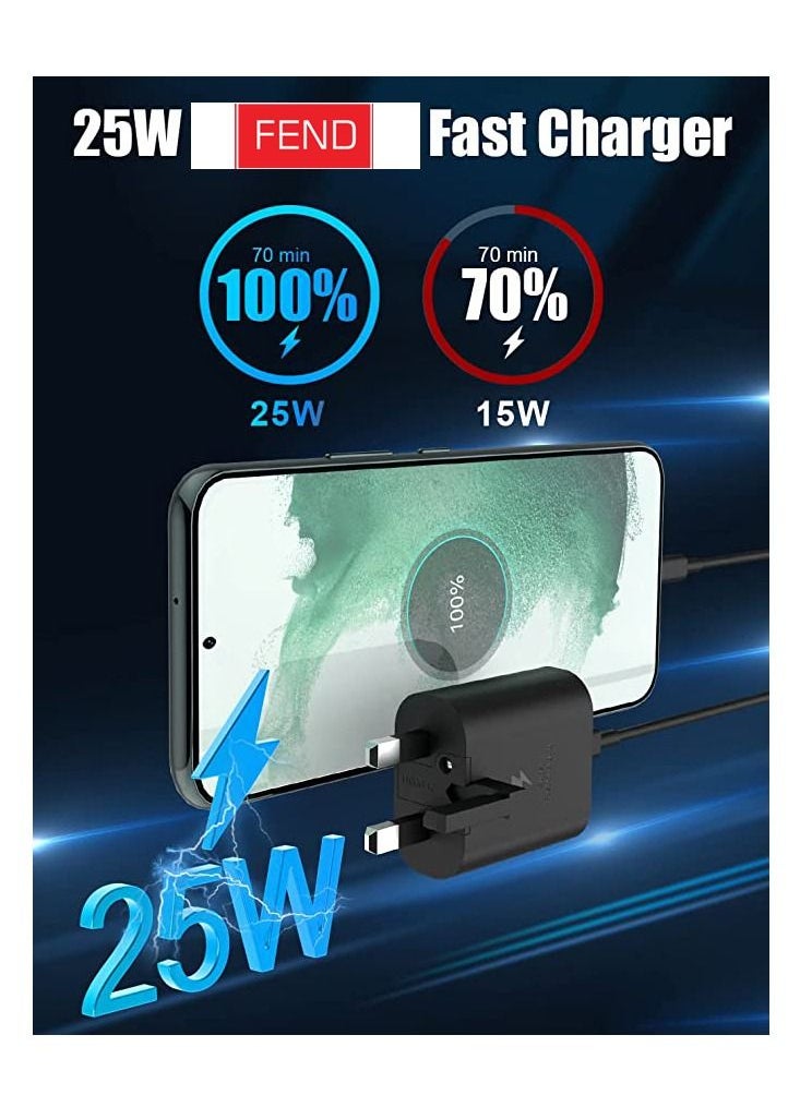 FEND Super Fast Charging 25W PD Adapter with Type-C to C Cable Charger with Detachable Cable for Android mobiles and Tablets  - Image 5
