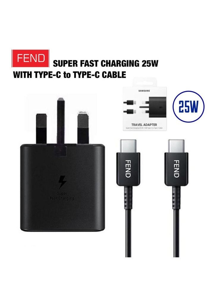 FEND Super Fast Charging 25W PD Adapter with Type-C to C Cable Charger with Detachable Cable for Android mobiles and Tablets  - Image 2