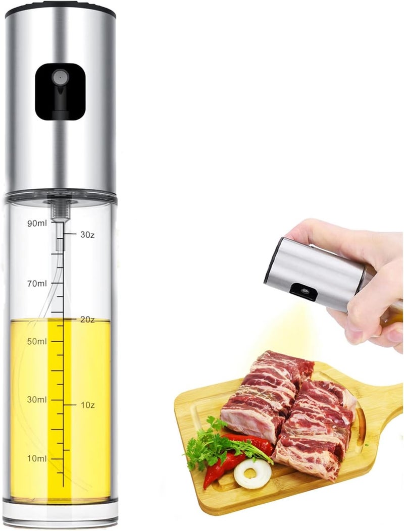 NIKKIER Oil Sprayer for Cooking,100ml Olive Oil Spritzer,Oil Sprayer for Air Fryer, Salad,BBQ,Roasting - Image 1