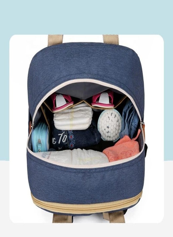 TRUE HUMAN Multipurpose withDiaper Bag Backpack | Foldable Mummy Bag | bagpack with Bassinet, Folding Crib, Travel, Foldable 900D, Waterproof, Washable Crib, Infant Sleeper Nest - Image 3