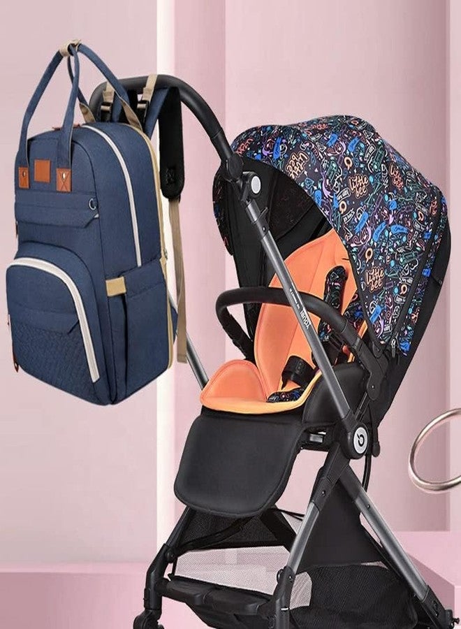 TRUE HUMAN Multipurpose withDiaper Bag Backpack | Foldable Mummy Bag | bagpack with Bassinet, Folding Crib, Travel, Foldable 900D, Waterproof, Washable Crib, Infant Sleeper Nest - Image 4