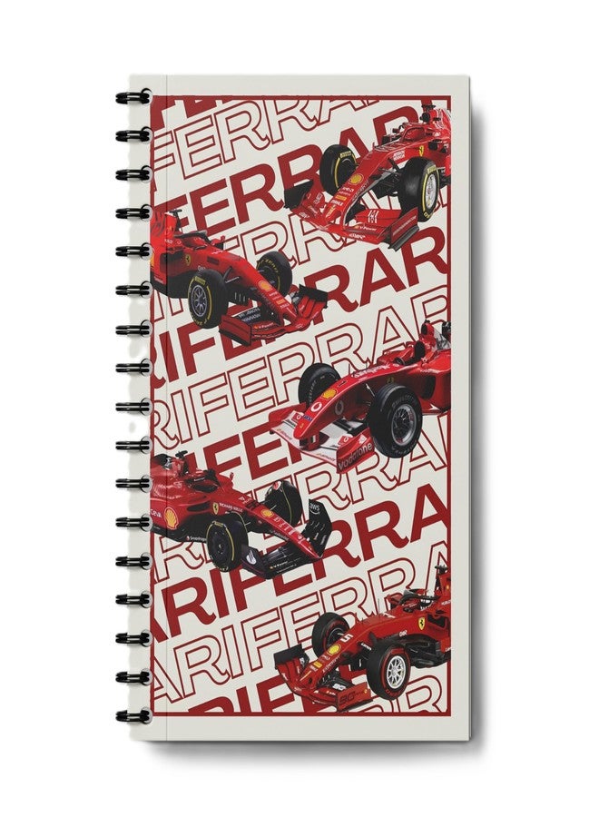 zenithink دفتر ملاحظات زينيثينك فيراري فورمولا 1 ذو غلاف حلزوني | ورق 80 غ/م² مع غلاف مقوى 350 غ/م² | بدون سطور | 160 صفحة | مقاس A5 | غلاف حلزوني | متعدد الاستخدامات للمدرسة والمنزل والمكتب - Image 1