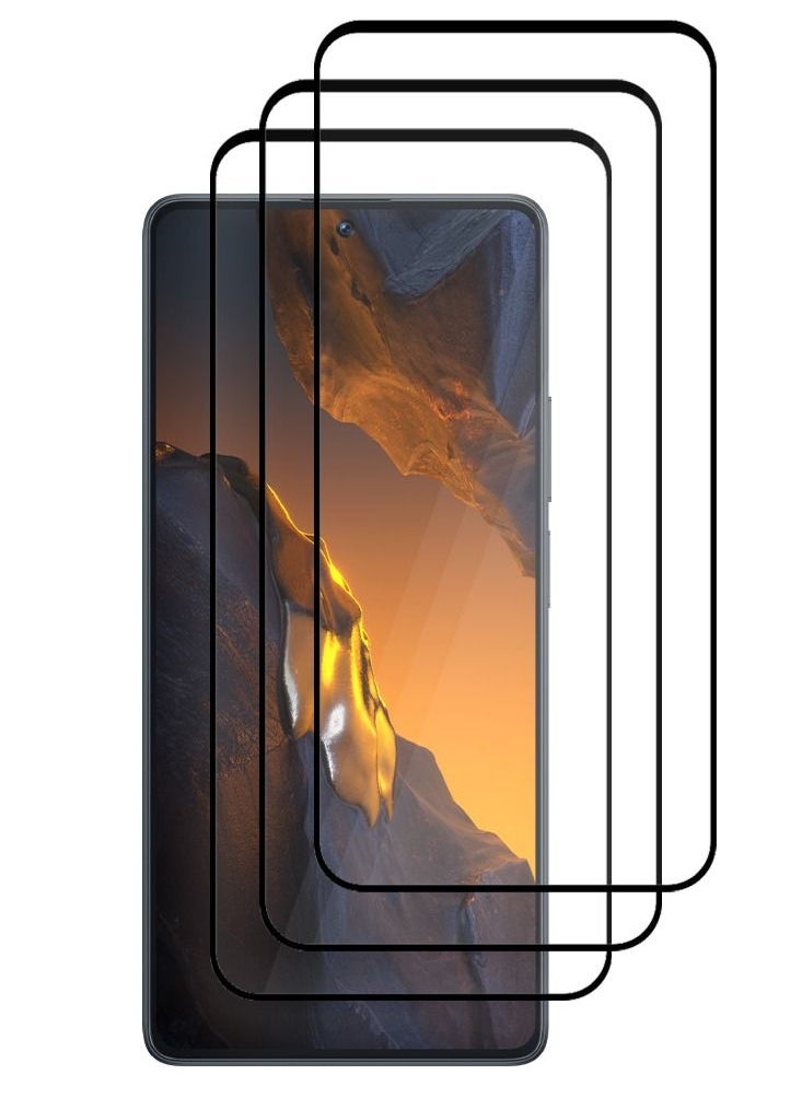 CATANES - 3 Pack For Xiaomi Poco F5 Screen Protector Scratch and Shatter Resistant Full Glue Back - Image 1