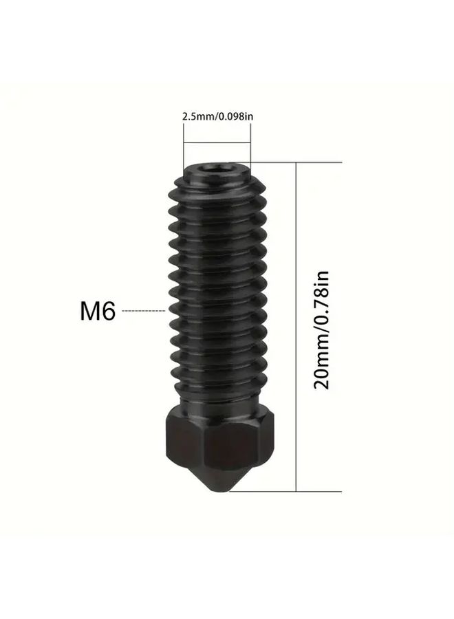 قطعتان من فوهة النحاس 0.6 مم لطابعة Anycubic Kobra 3 Combo Hotend ثلاثية الأبعاد قطع غيار - Image 2