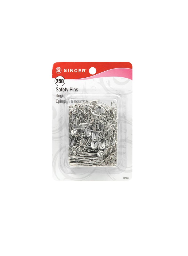 Singer Safety Pins Sizes 0 To 2 250pc - Image 1