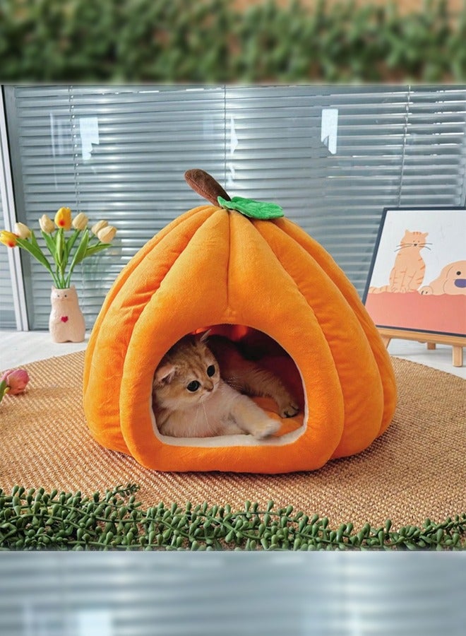 بيت القطط مغلق بالكامل، قابل للفصل والغسل، بيت للنوم، عالمي في جميع الفصول، سرير للقطط/سرير للكلب، بيت دافئ للقطط في الشتاء، عش للحيوانات الأليفة - Image 2