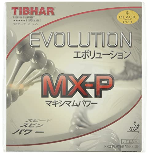 Tibhar Evolution MX-P Table Tennis Rubber (Black, 1.7-1.8) - Image 4