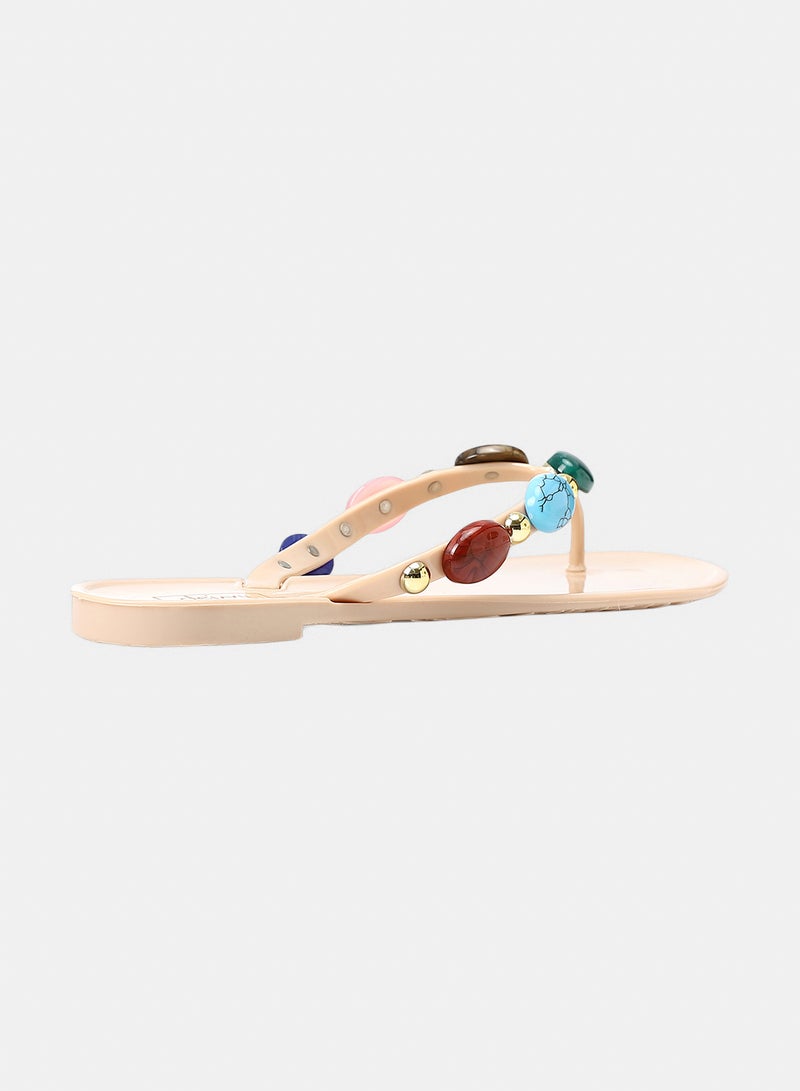 Dejavu Shoes KND-DJTX-016 Lightweight Flat Flip Flops -  For Women - Image 3