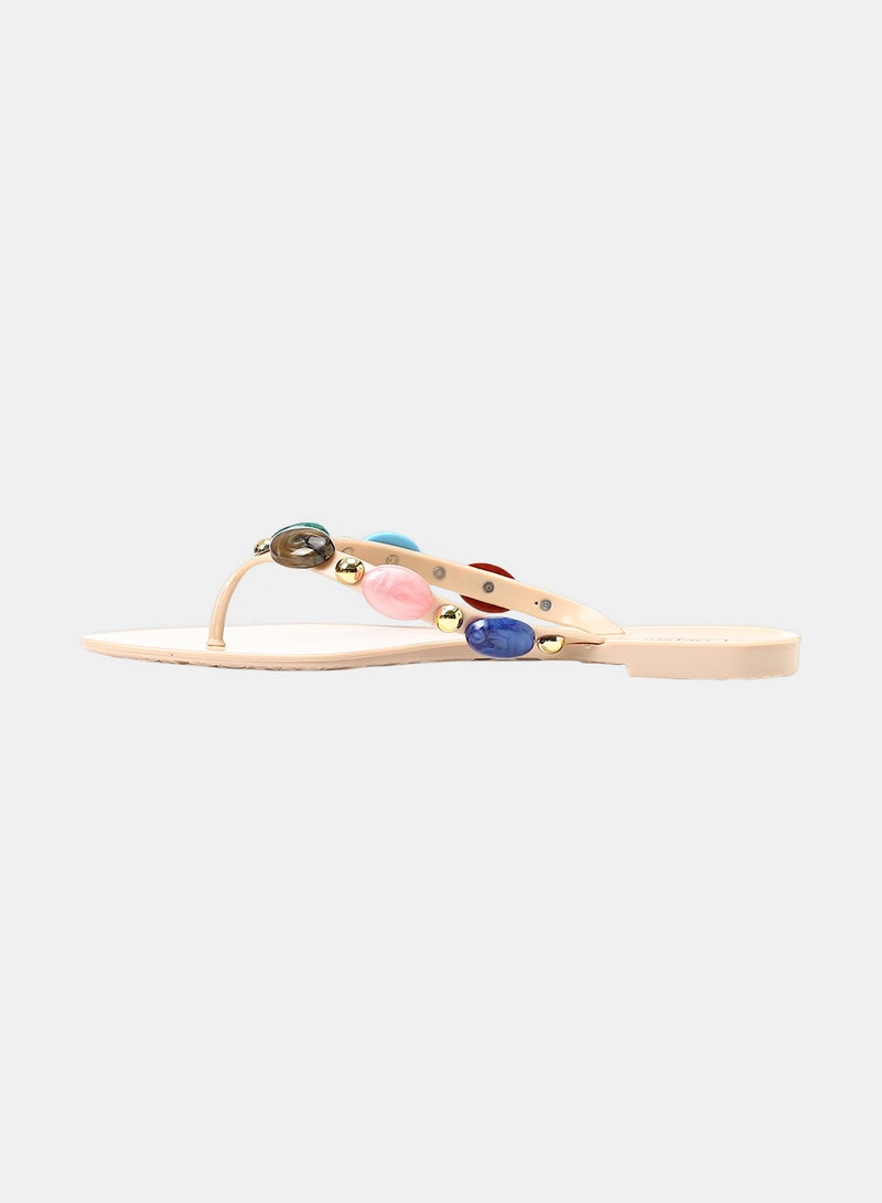 Dejavu Shoes KND-DJTX-016 Lightweight Flat Flip Flops -  For Women - Image 4