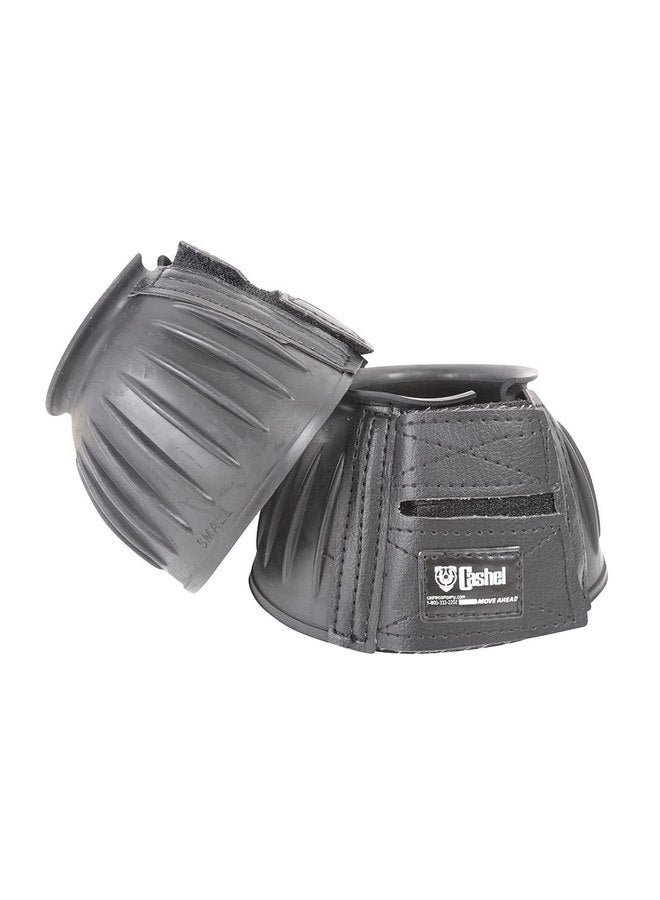 CASHEL Bell Boots Rubber, Black, Size: L (BB-BL-L) - Image 1