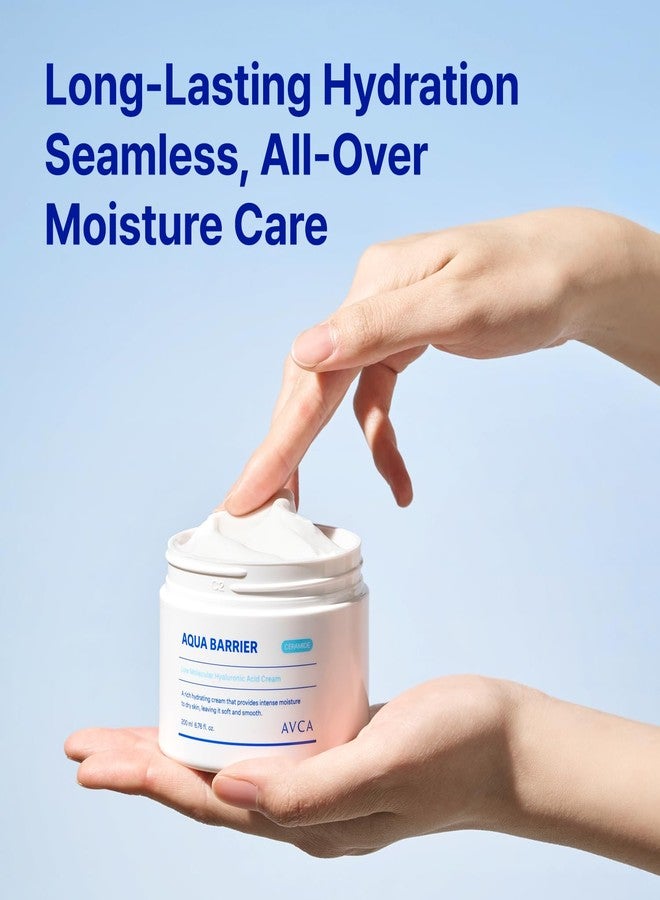 AVCA Aqua Barrier Low Molecular Hyaluronic Acid Ultra Hydrating Facial Cream 6.76 oz - Image 2