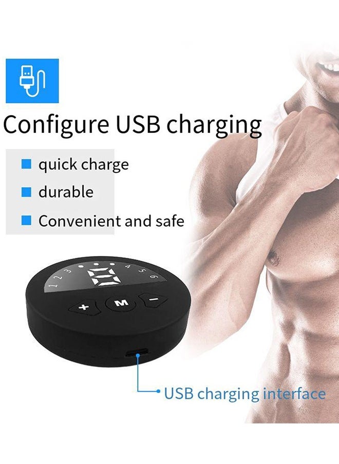 UNUNS Abs Stimulator Muscle Tone,Fitness Waist Training Belt,Ab Machine USB Rechargeable Gear For Abdomen Arm Leg,Strength Equipment Men Woman,Home Office Exercise Equipment,Blue  - Image 5