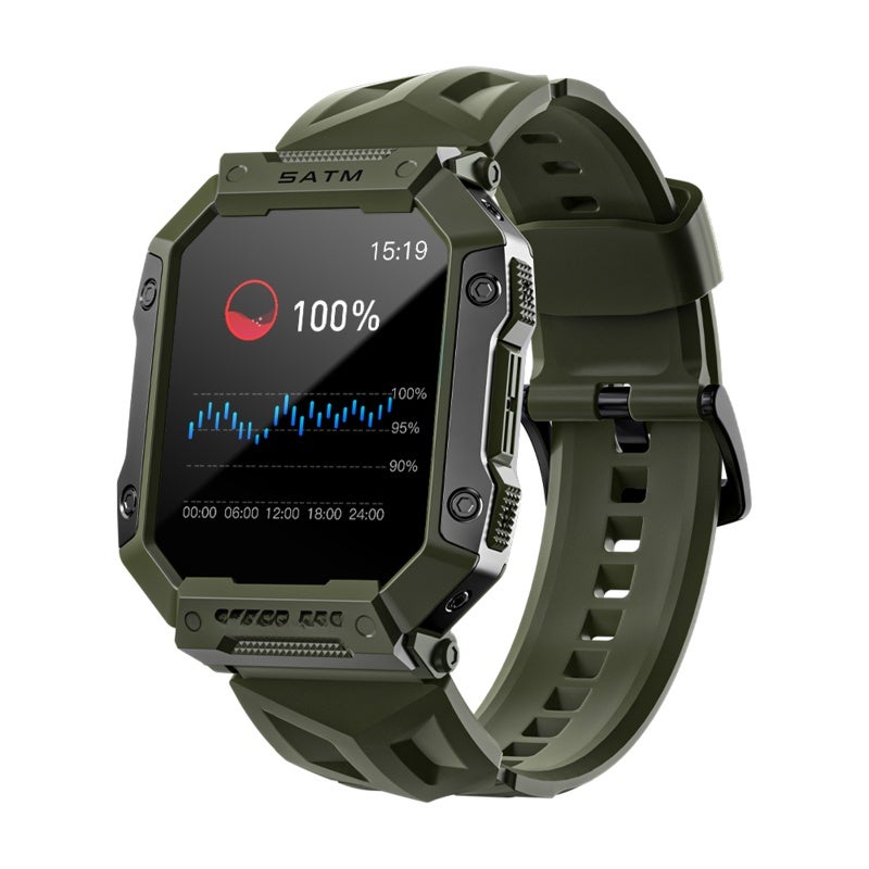 LOKMAT OCEAN PRO Smart Bracelet Sports Watch 1.85-Inch TFT LED FullTouch Screen Fitness Tracker IP68 Waterproof Sleep/Heart Rate/Blood Pressure Monitor Multiple Sports Mode - Image 1