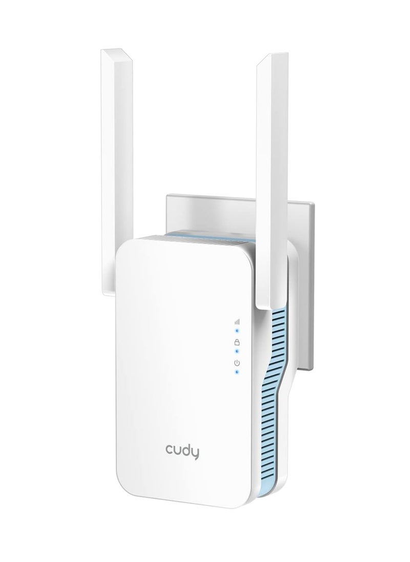 cudy - Cudy New AC1200 Mesh WiFi Extender, Up to 1200Mbps Dual Band WiFi Range Extender, WiFi Booster, 2.4GHz, 5GHz, Long Range, AP Mode, WPS, RE1200 - Image 1